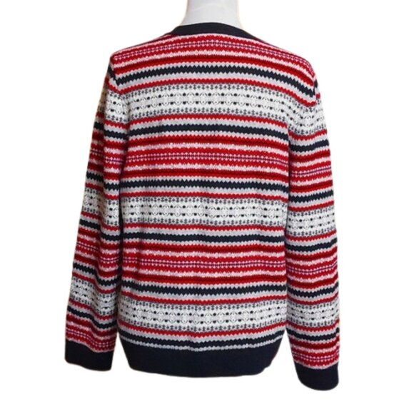 Talbots Fair Isle Lambswool Blend Cardigan SweaterI - Picture 2 of 5